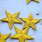 1 Dozen Gold Embroidery Star Iron On Patches for DIY Jackets Clothes Headbands Crafts